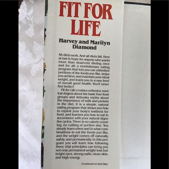 Fit For Life Natural Body Cycle Weight Loss Plan Hardcover Book - Picture 2 of 12